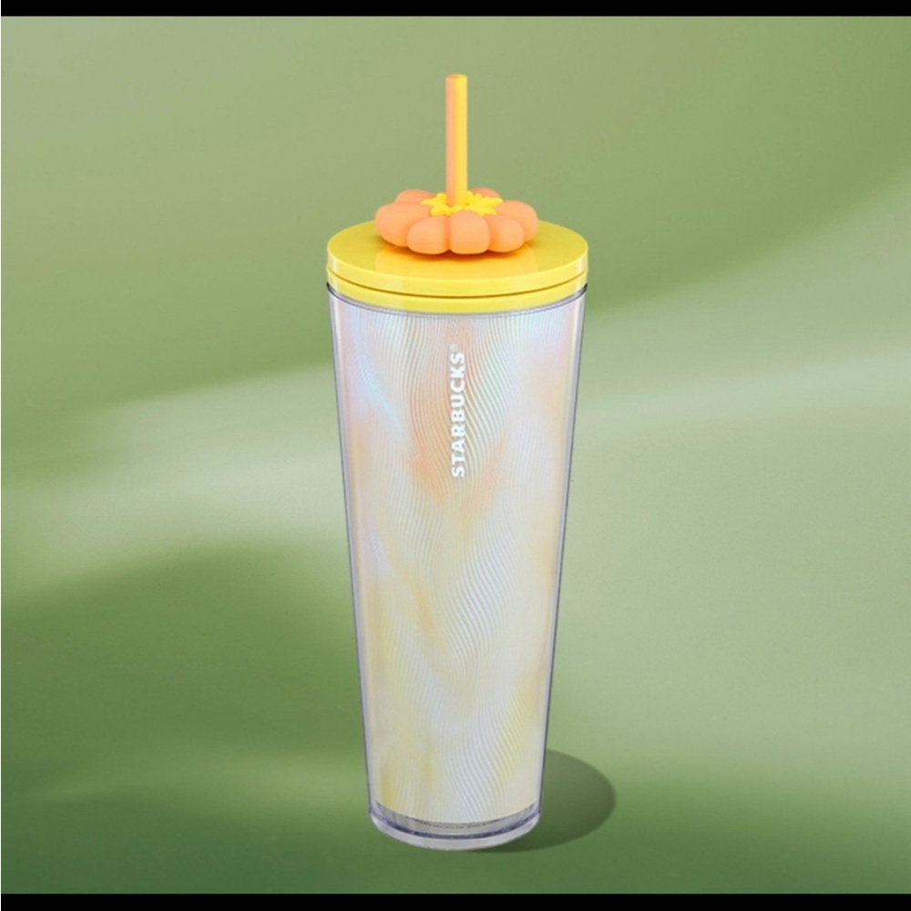 Starbucks Summer 2025 Tumbler with Floral Lid